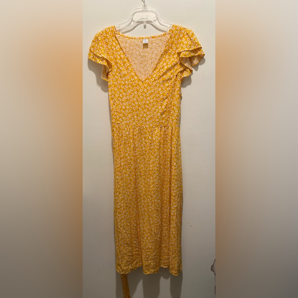 Old Navy Yellow Floral Dress